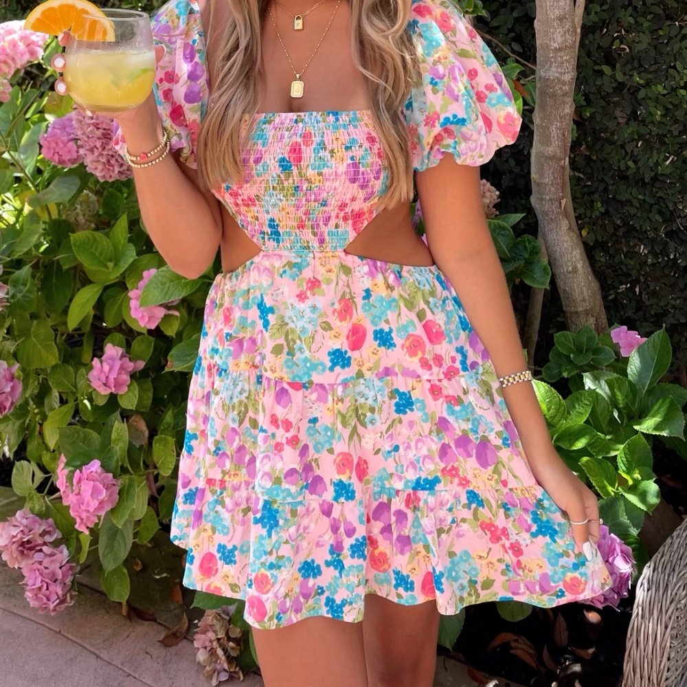 Sky to Moon Floral Dress